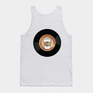 Vinyl - Coffee (Charges me up) Charging battery 100% Tank Top